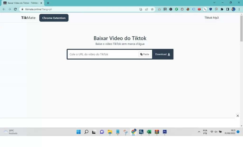 Baixar vídeos do TikTok com o aplicativo TikMate